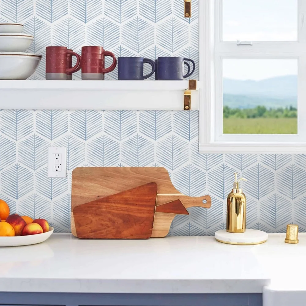 Modern Geometric Peel and Stick Wallpaper - Image 11