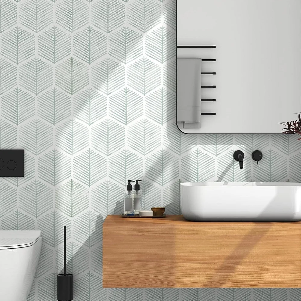 Modern Geometric Peel and Stick Wallpaper - Image 13