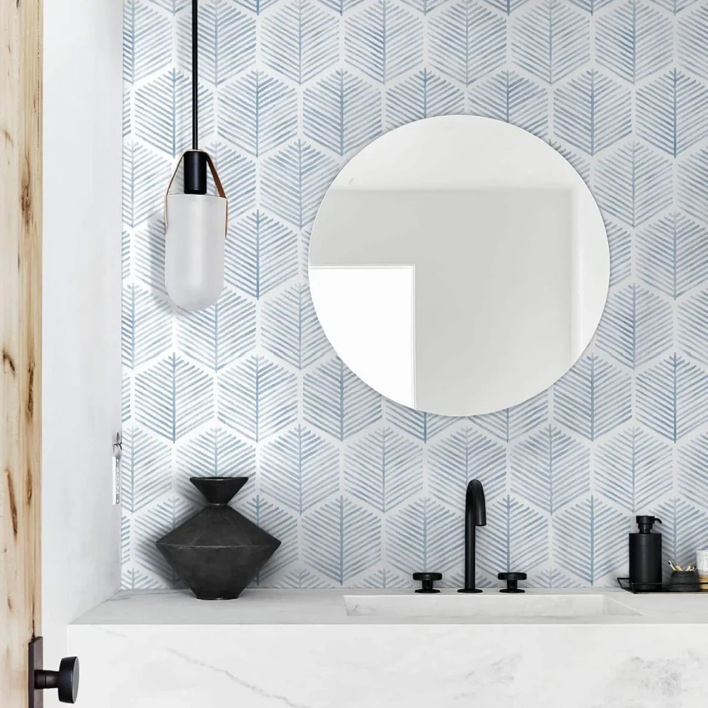 Modern Geometric Peel and Stick Wallpaper - Image 6