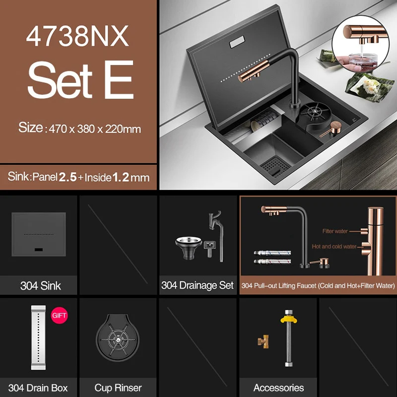Modern Hidden Kitchen Sink - Image 3