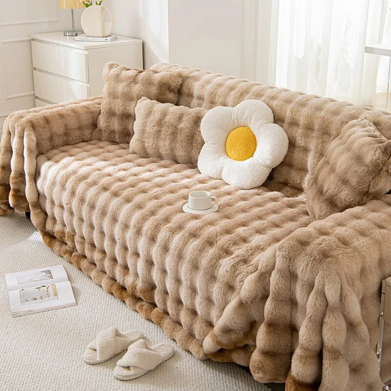 Modern Luxury Plush Sofa Cover - Image 11