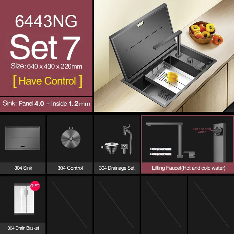 Modern Nano Hidden Kitchen Sink - Image 10