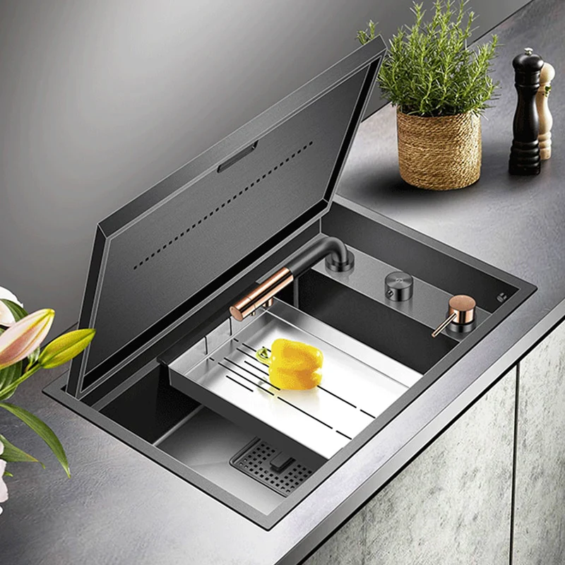 Modern Nano Hidden Kitchen Sink - Image 12
