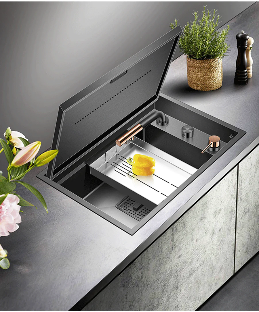Modern Nano Hidden Kitchen Sink - Image 17