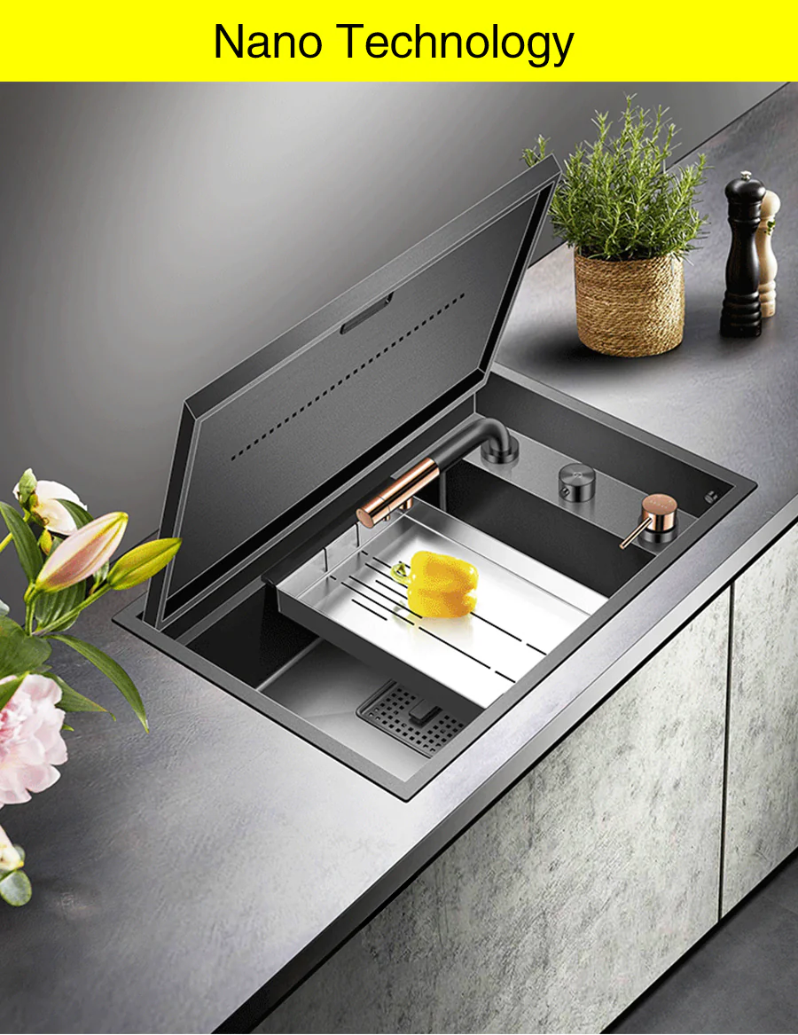 Modern Nano Hidden Kitchen Sink - Image 18