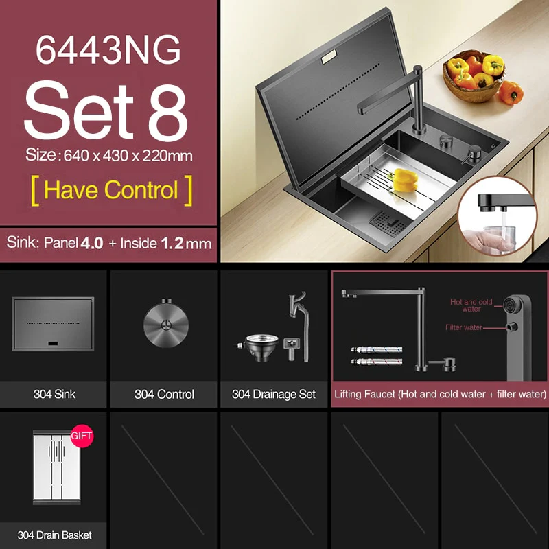 Modern Nano Hidden Kitchen Sink - Image 2