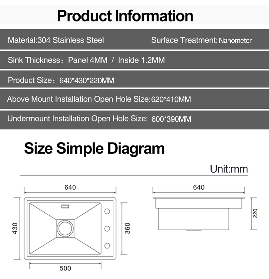 Modern Nano Hidden Kitchen Sink - Image 27
