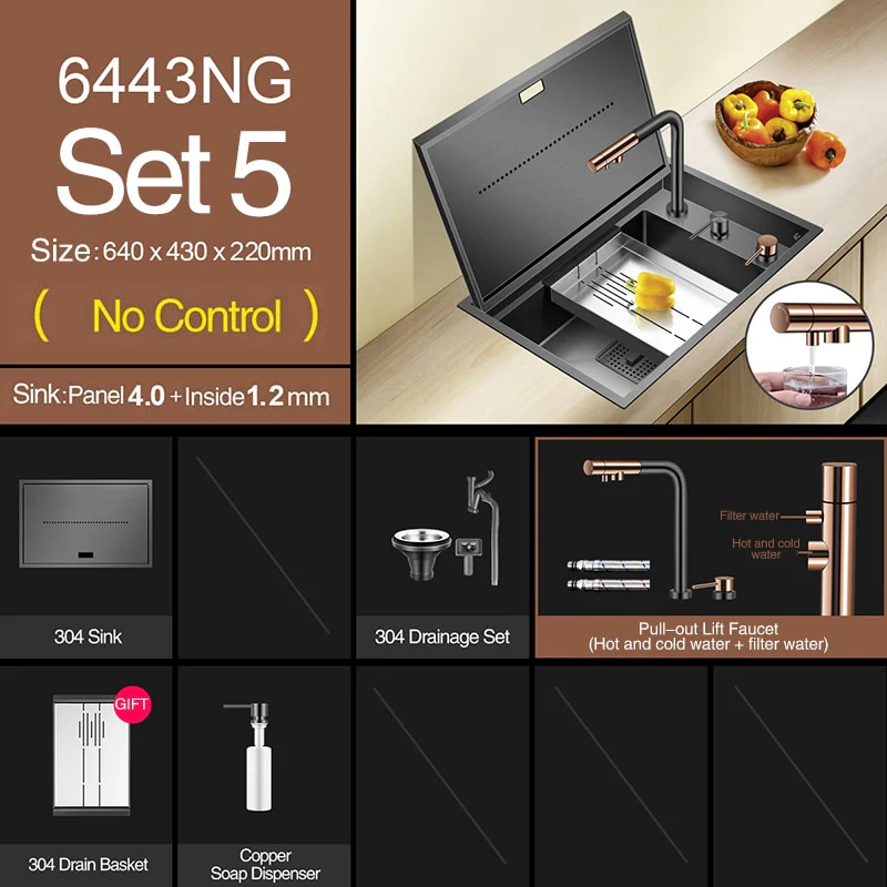 Modern Nano Hidden Kitchen Sink - Image 3