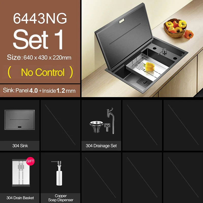 Modern Nano Hidden Kitchen Sink - Image 4