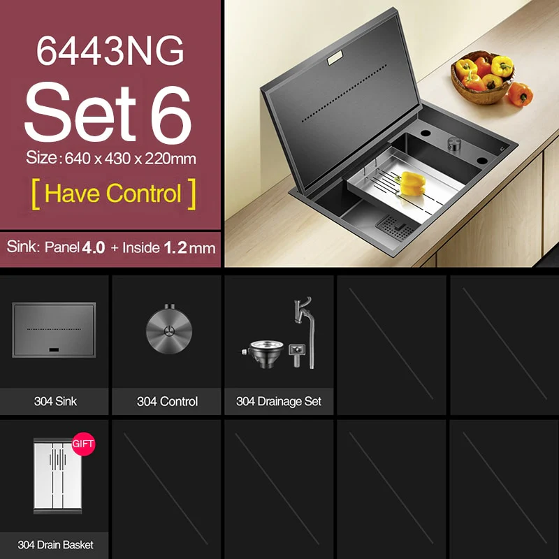 Modern Nano Hidden Kitchen Sink - Image 5