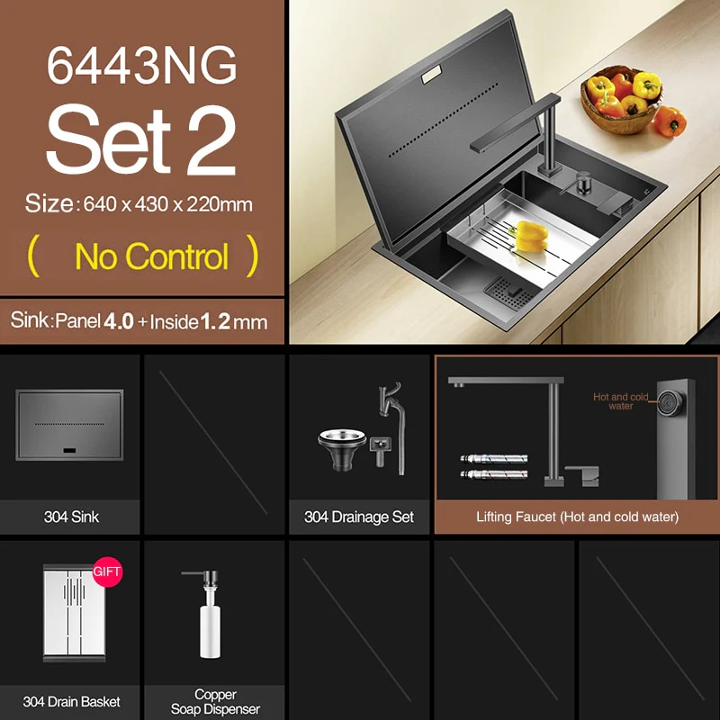 Modern Nano Hidden Kitchen Sink - Image 6