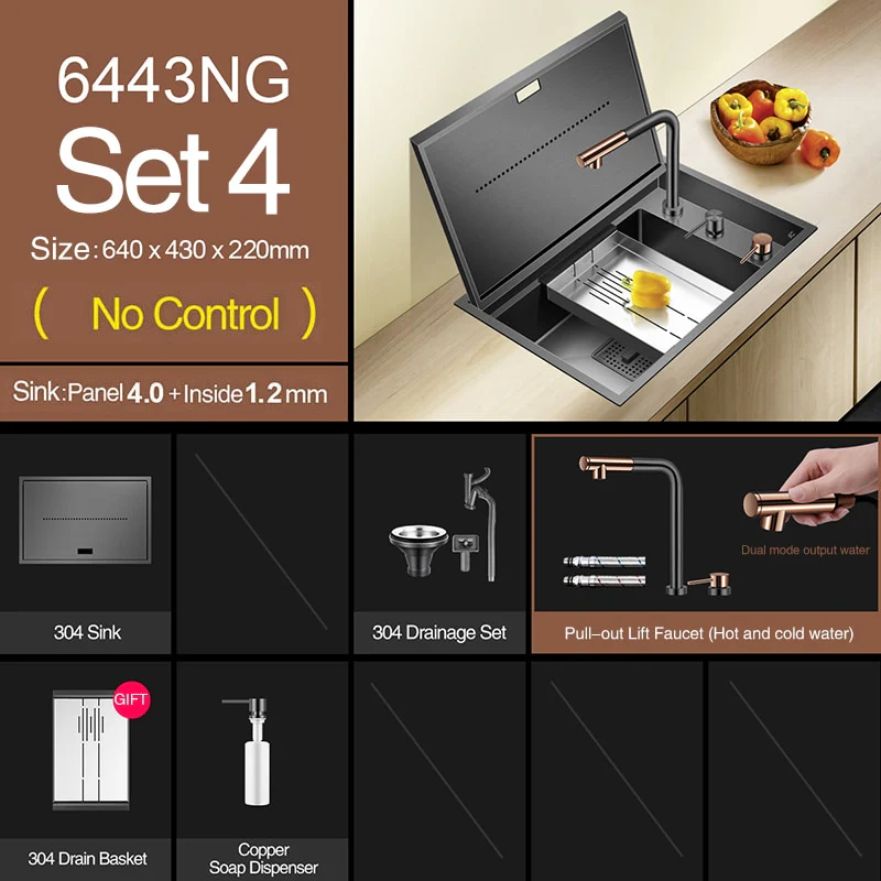 Modern Nano Hidden Kitchen Sink - Image 7