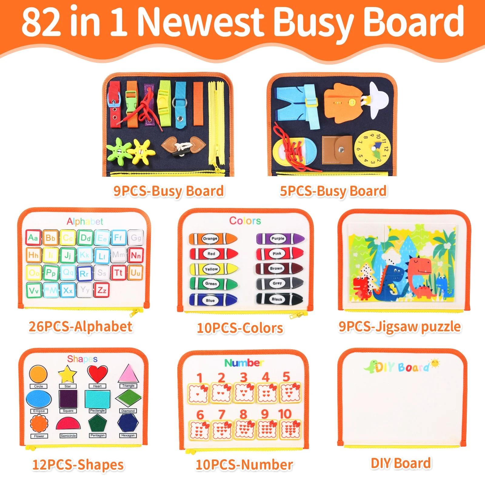 Montessori Educational Learning Playing Book - Image 13
