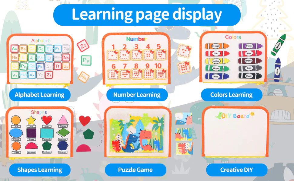 Montessori Educational Learning Playing Book - Image 15