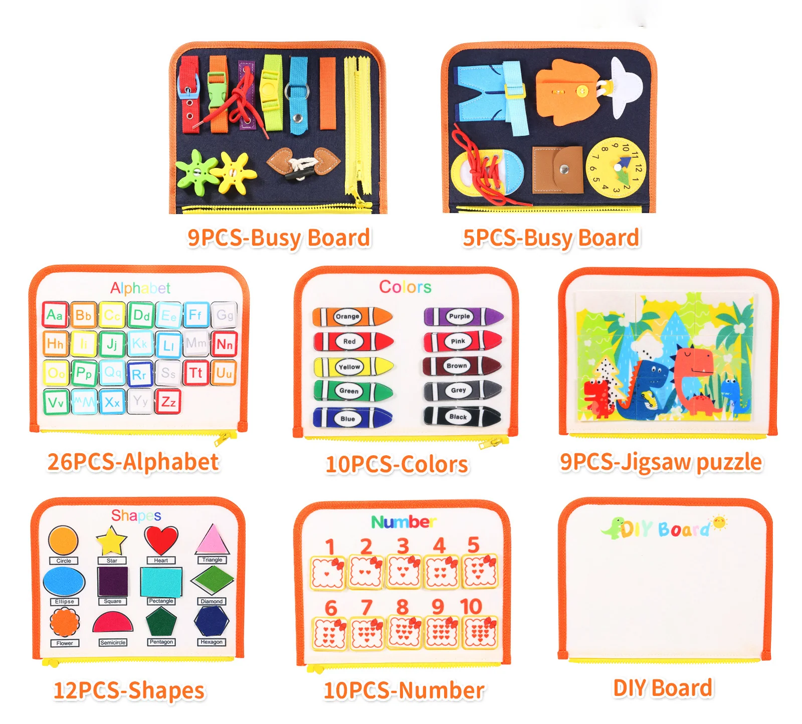 Montessori Educational Learning Playing Book - Image 18