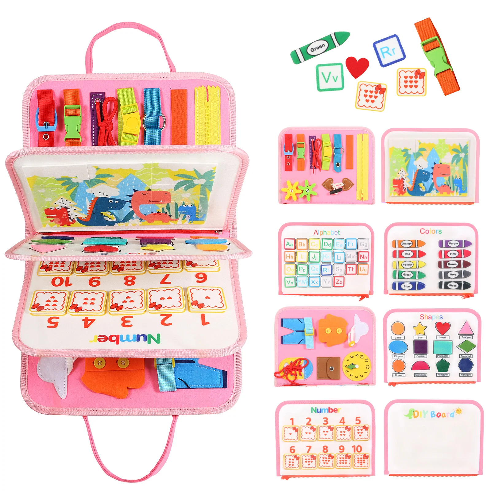 Montessori Educational Learning Playing Book - Image 25