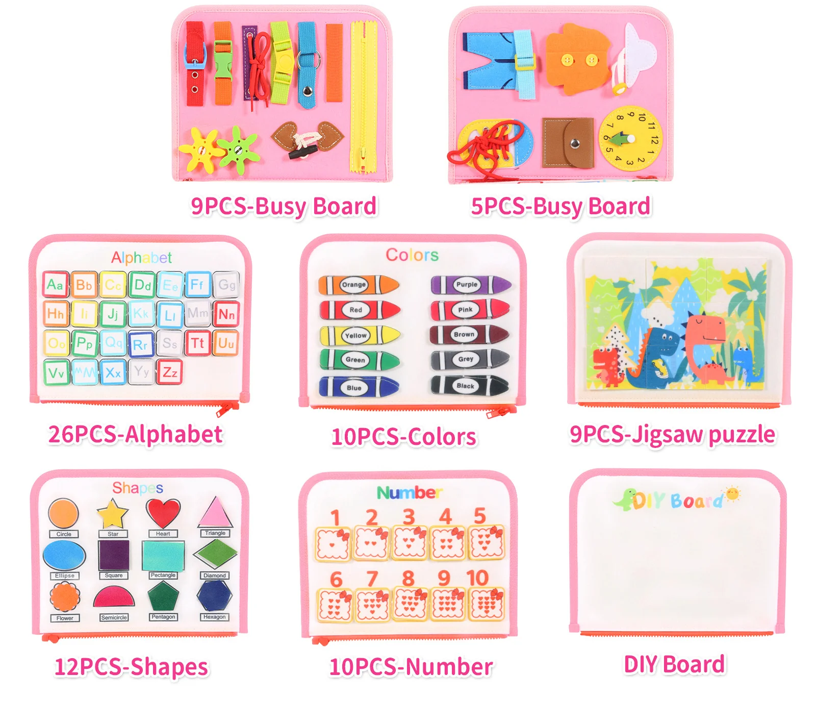 Montessori Educational Learning Playing Book - Image 27
