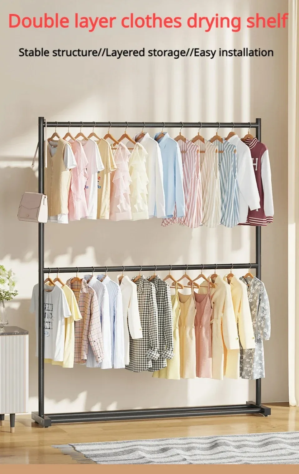 Movable Clothes Drying Rack - Image 16