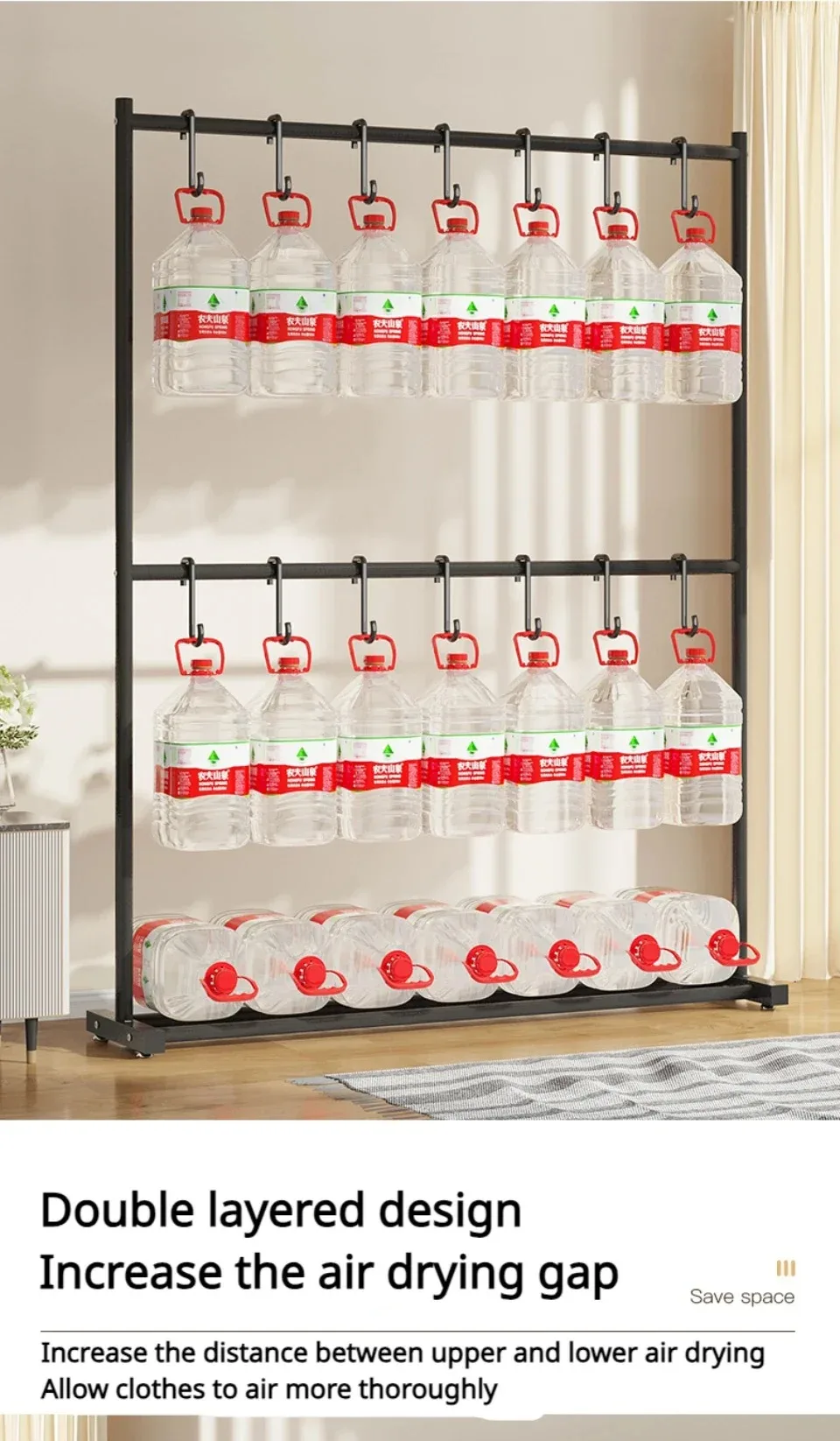 Movable Clothes Drying Rack - Image 22