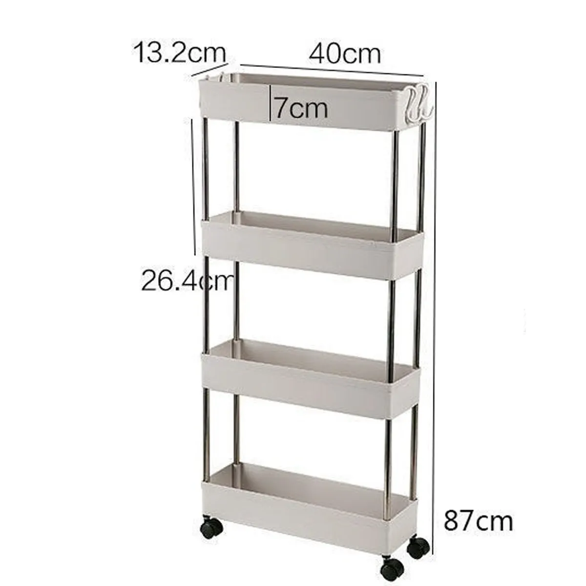 Multi-Layer Shelves Trolley Rack - Image 7