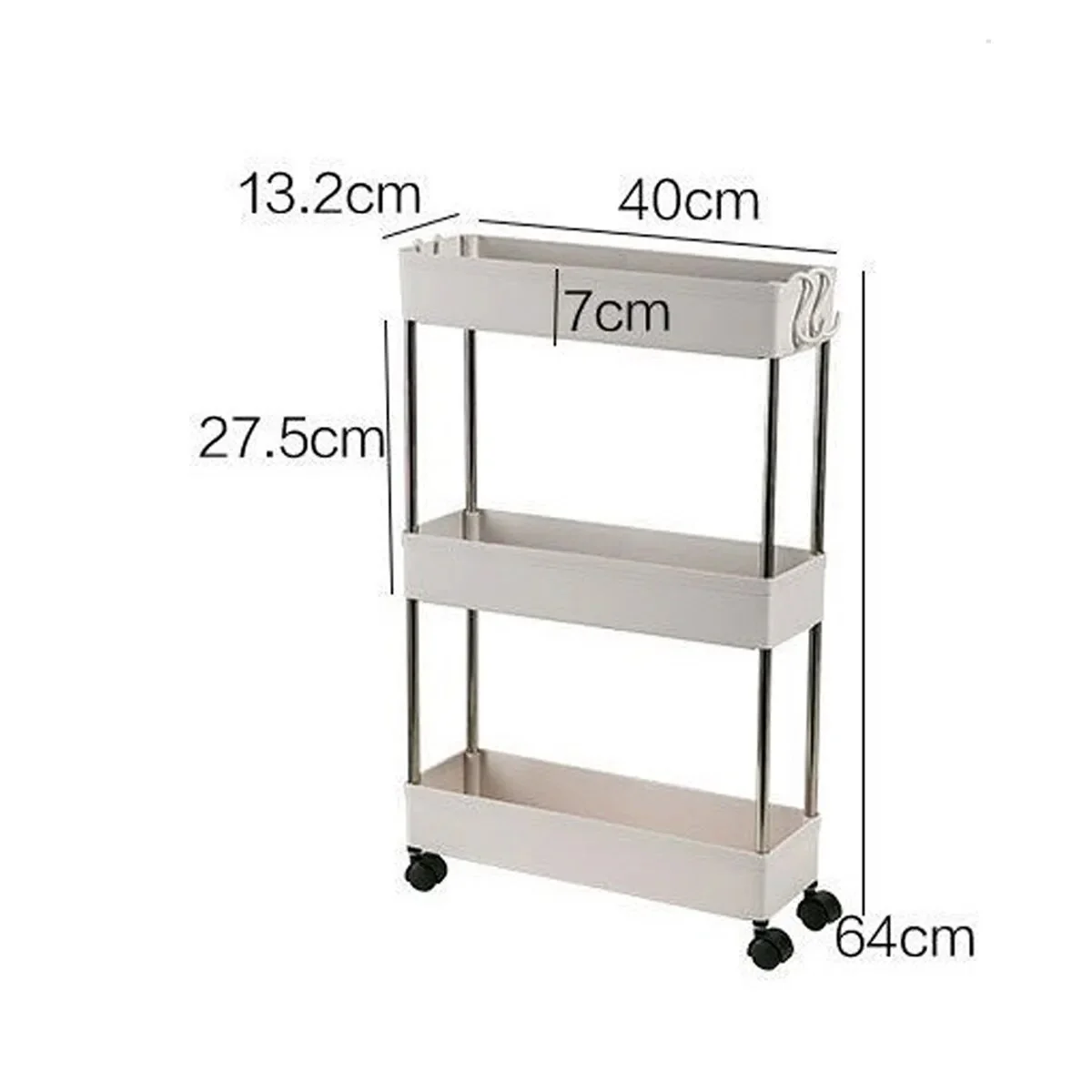 Multi-Layer Shelves Trolley Rack - Image 8