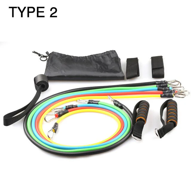 11-piece Set Multi-purpose Resistance Band - Image 5