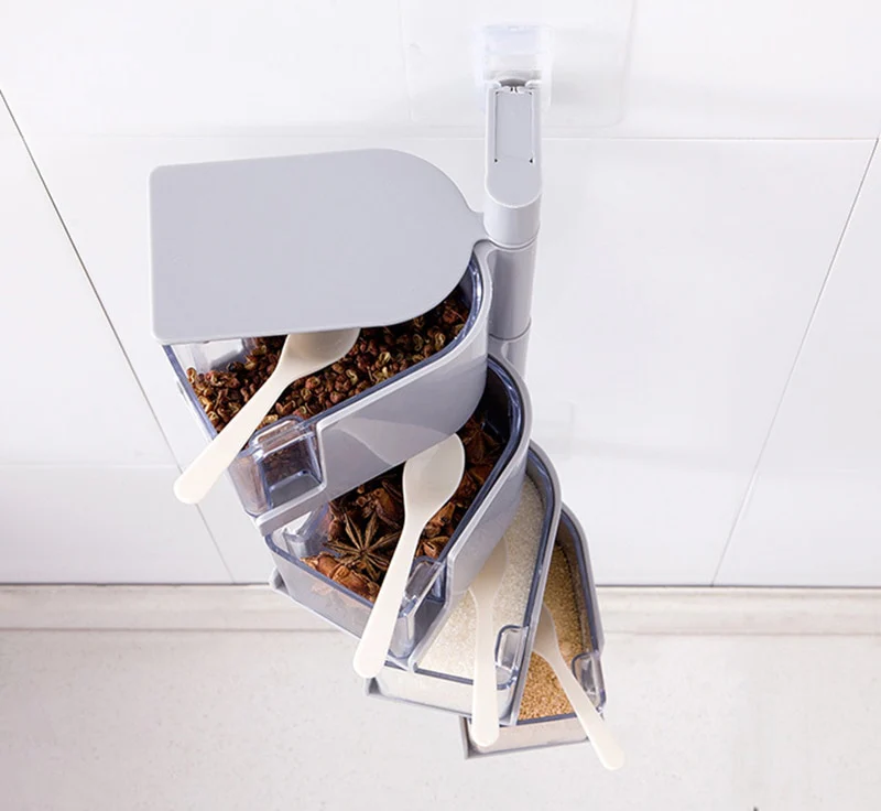 Multi-Tier Rotating Spice Jar Rack - Image 15