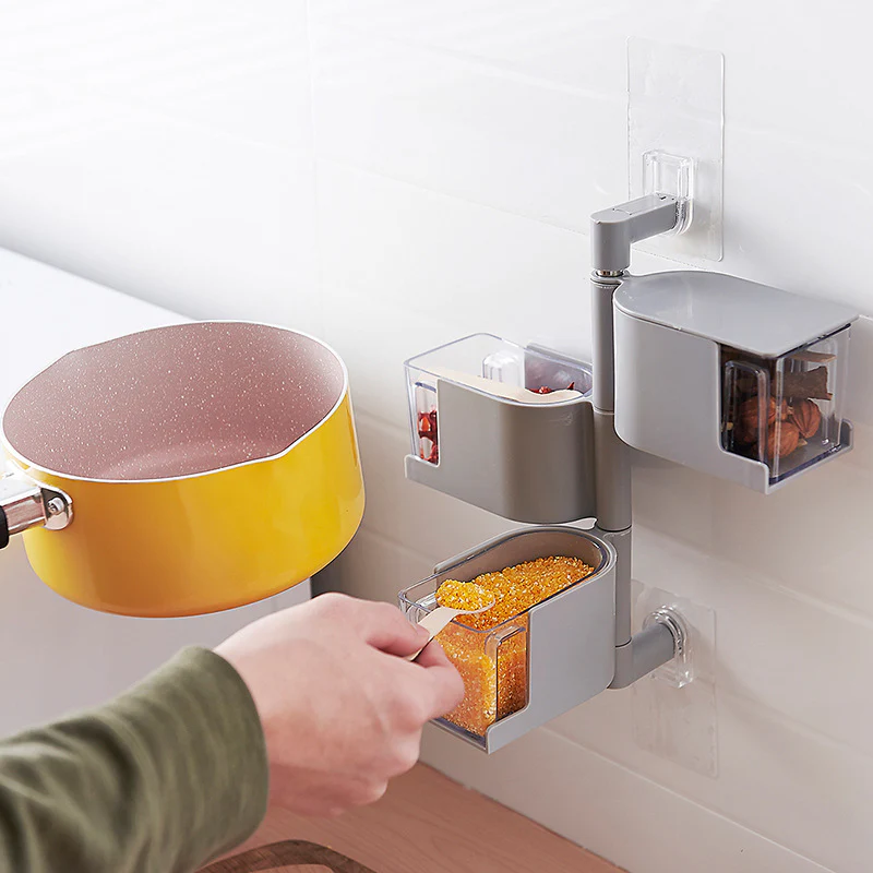 Multi-Tier Rotating Spice Jar Rack - Image 19
