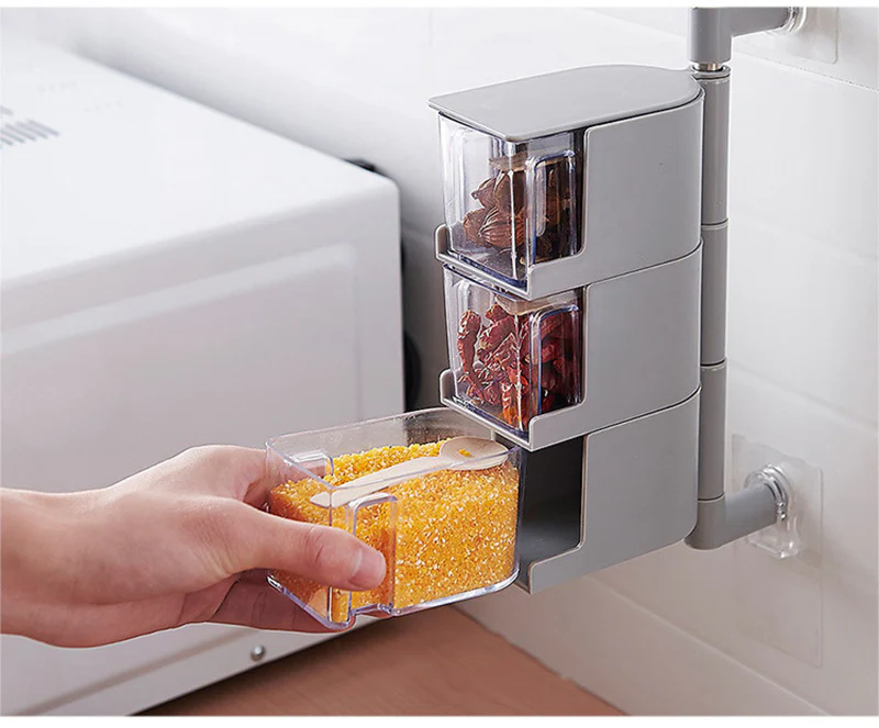 Multi-Tier Rotating Spice Jar Rack - Image 20