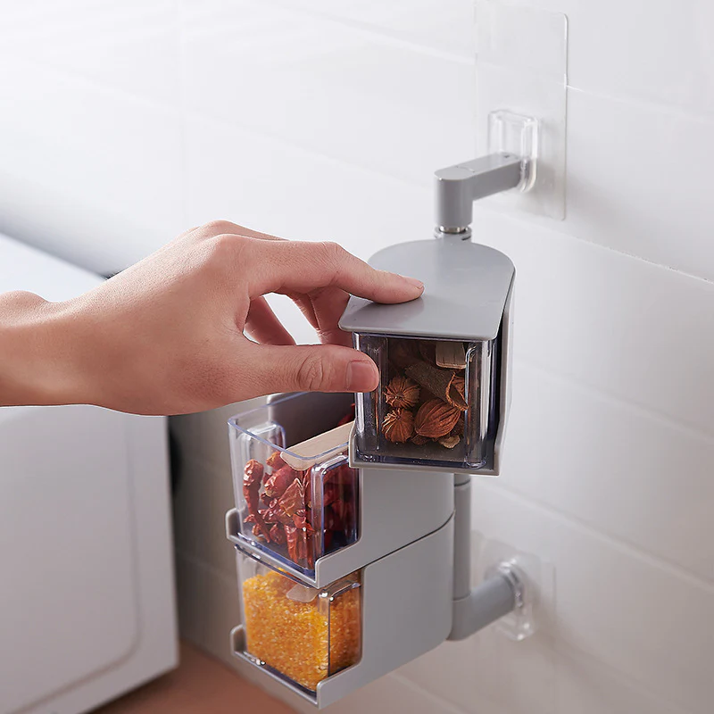 Multi-Tier Rotating Spice Jar Rack - Image 21