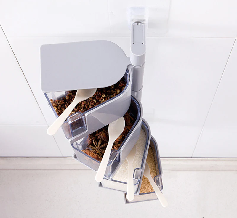Multi-Tier Rotating Spice Jar Rack - Image 22