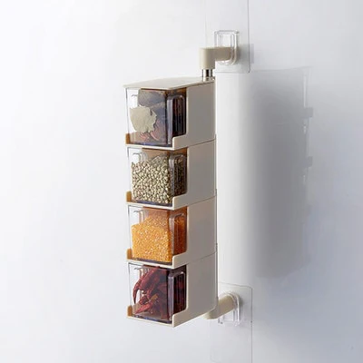 Multi-Tier Rotating Spice Jar Rack - Image 8