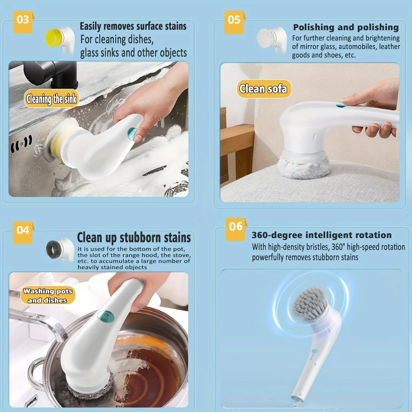 Multifunctional Electric Cleaning Brush - Image 4