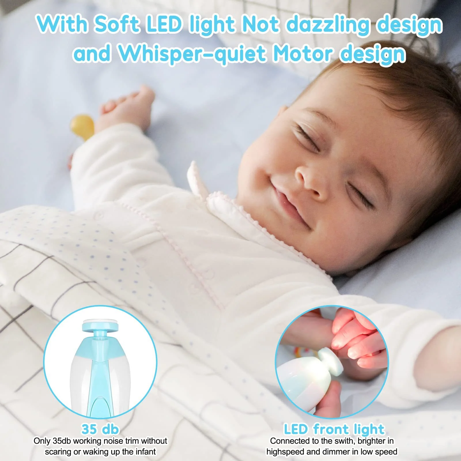 Multifunctional Electric Nail Trimmer For Baby and Adult - Image 11