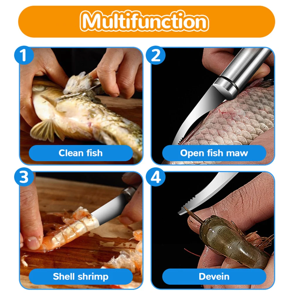 Multifunctional Fish Shrimp Peeler Cut Knife - Image 15