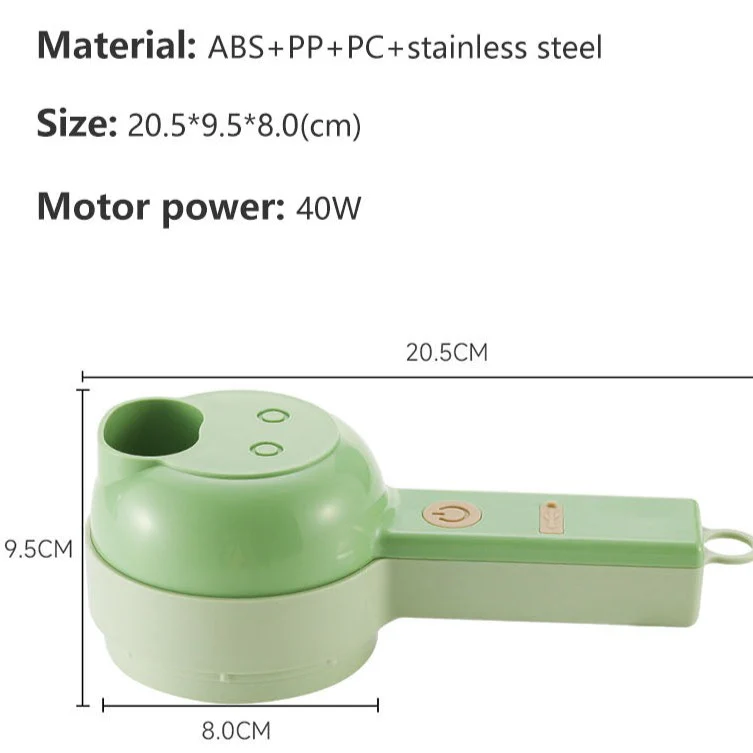 Multifunctional Handheld Slicer Brush Chopper Set - Image 19