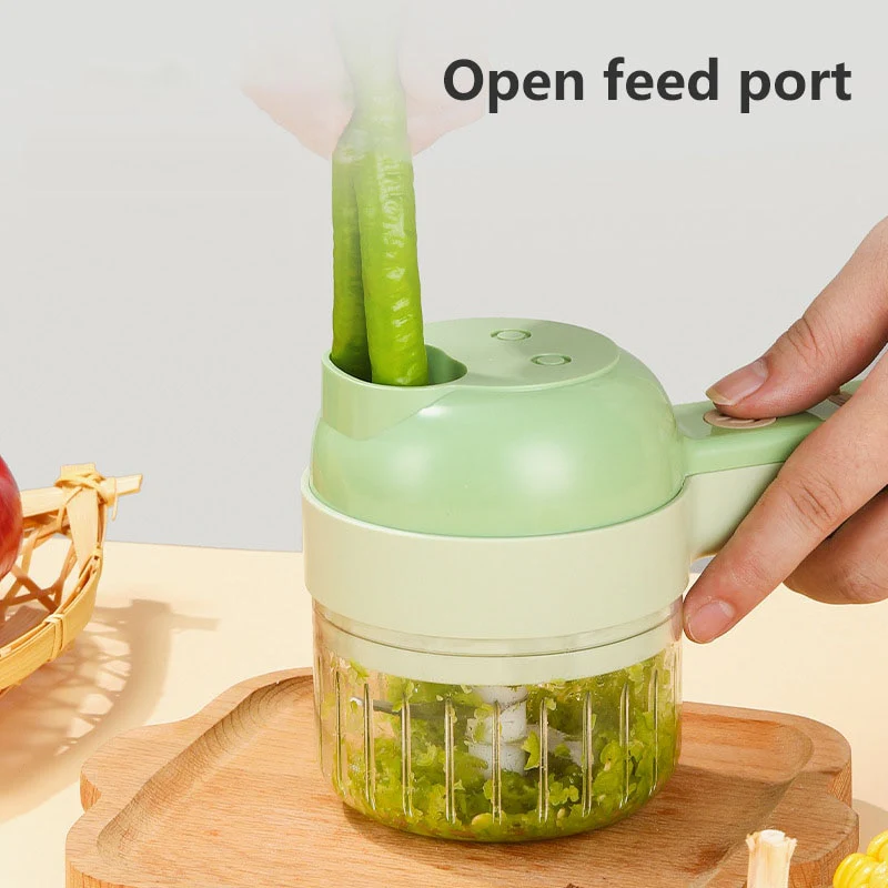 Multifunctional Handheld Slicer Brush Chopper Set - Image 4