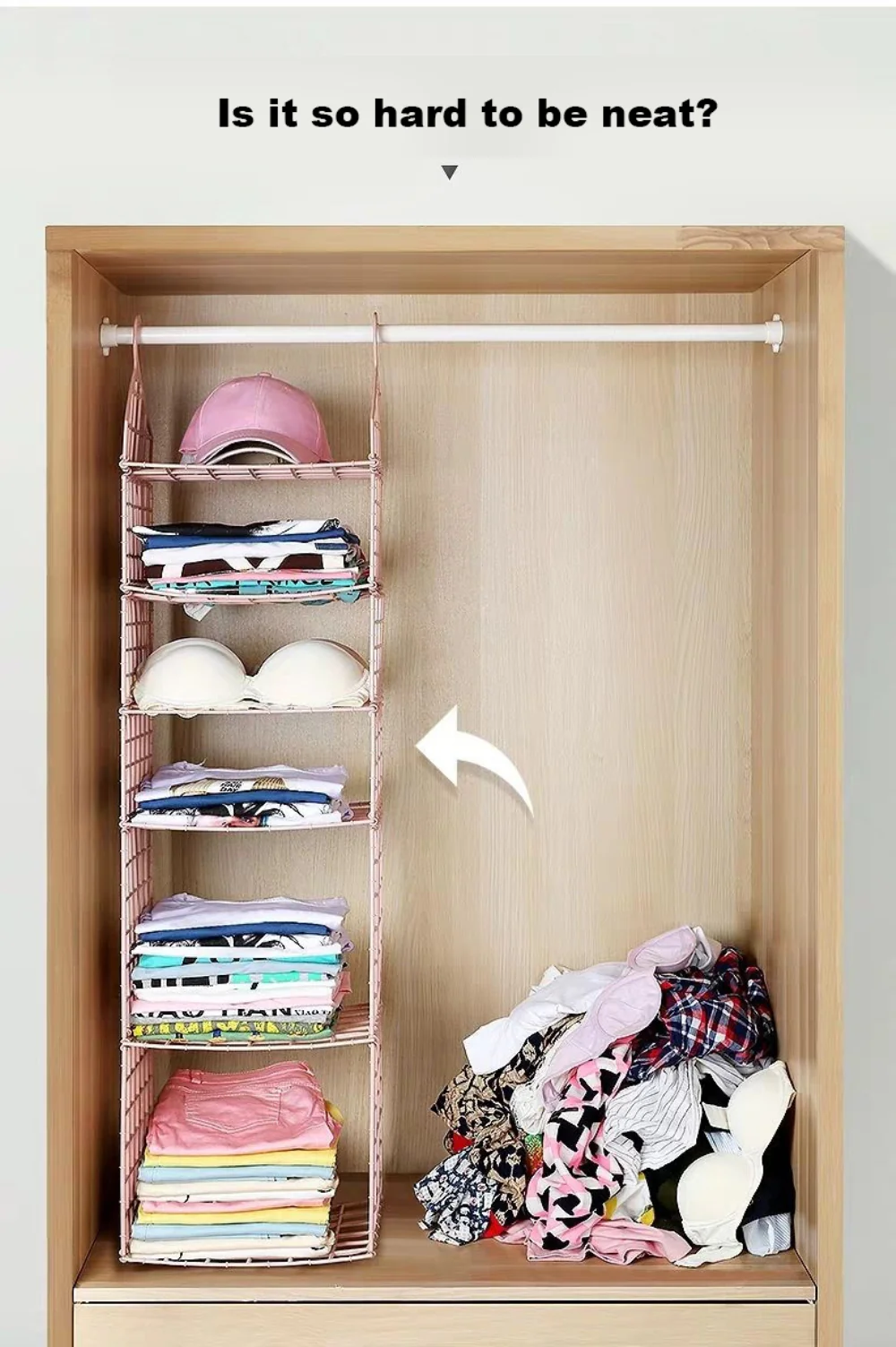 Multilayer Hanging Clothes Shelves - Image 22