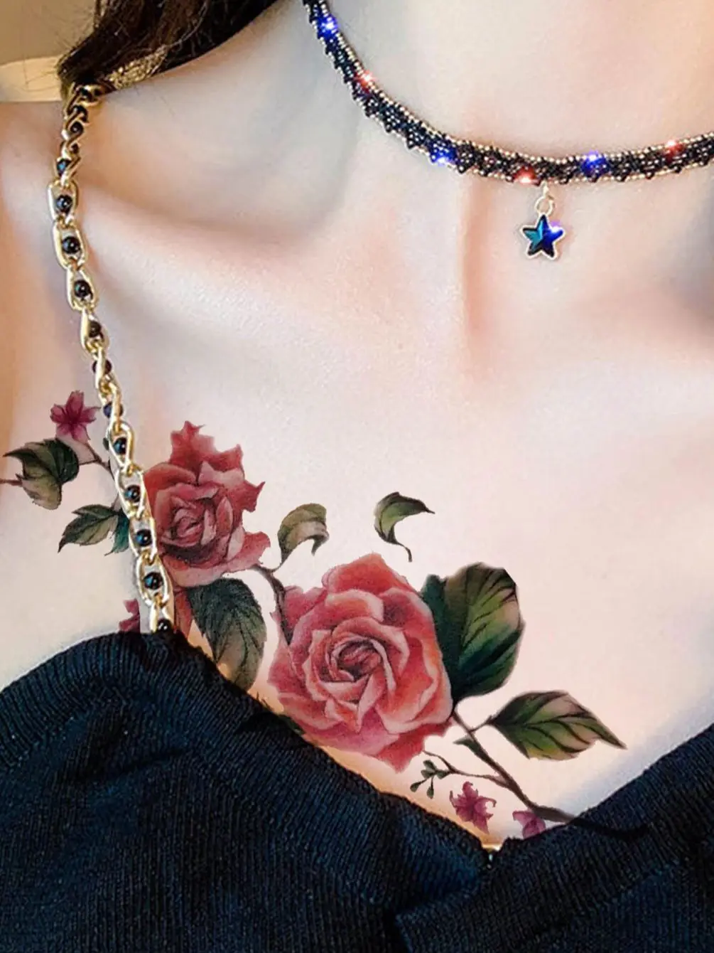 Mystery Rose Tattoo Sticker - Image 6