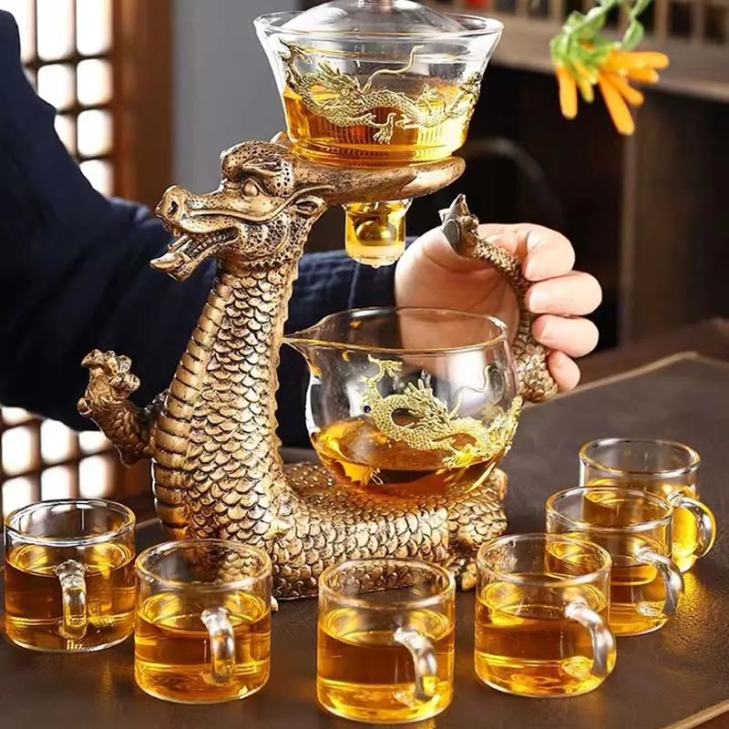 Mystic Dragon TeaCraft: Magnetic Glass Tea Set - Image 4