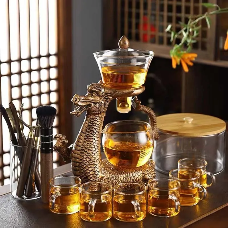 Mystic Dragon TeaCraft: Magnetic Glass Tea Set - Image 5