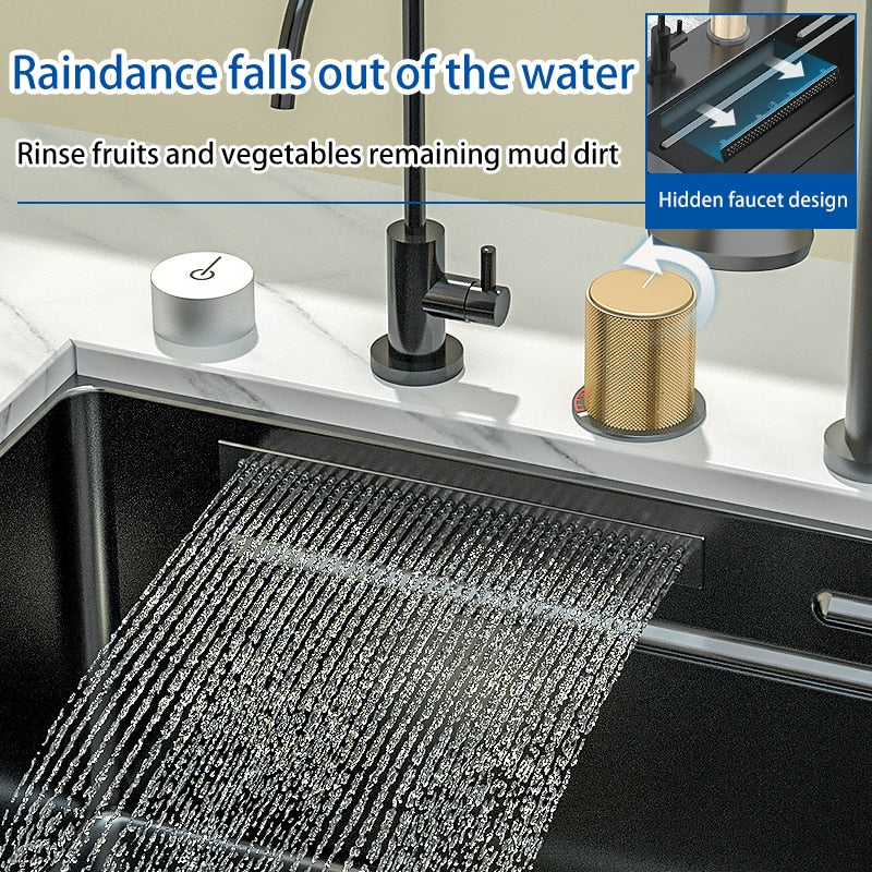 Nano 304 Stainless Steel Knife Rack Kitchen Sink - Image 20