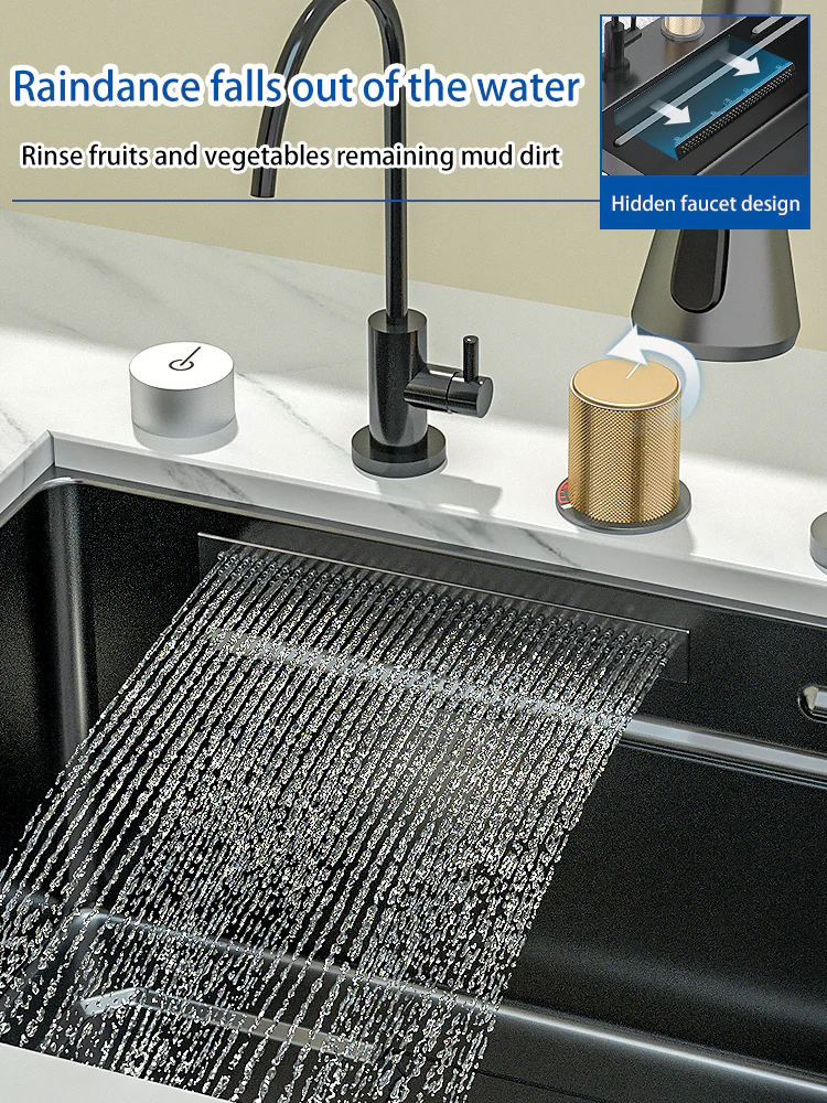 Nano 304 Stainless Steel Knife Rack Kitchen Sink - Image 29