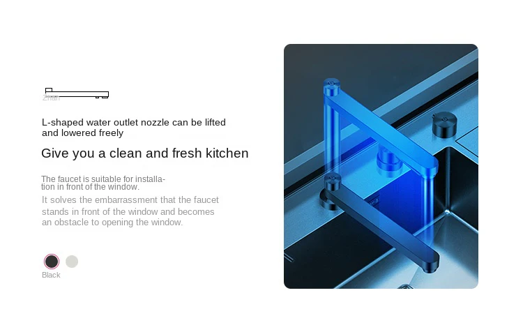 Nano Black Kitchen Sink - Image 25