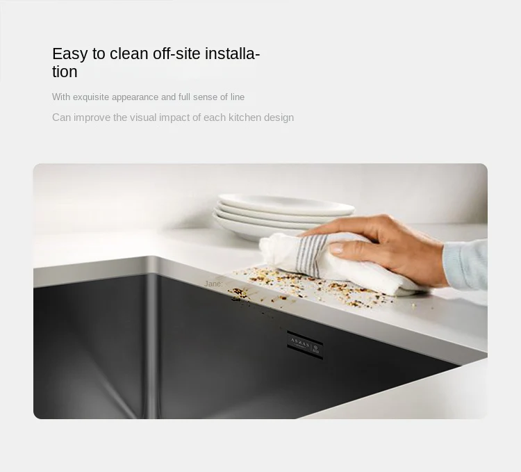 Nano Black Kitchen Sink - Image 30