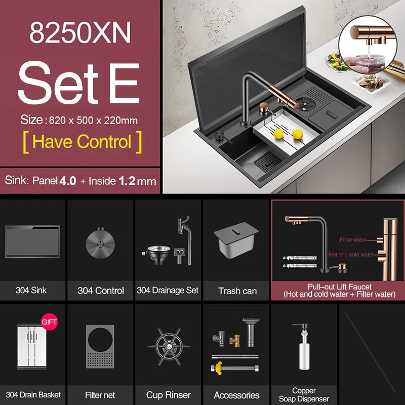 Nano Black Kitchen Sink - Image 4