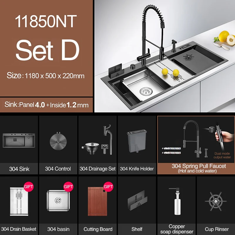 Nano Large Size Kitchen Sink - Image 2