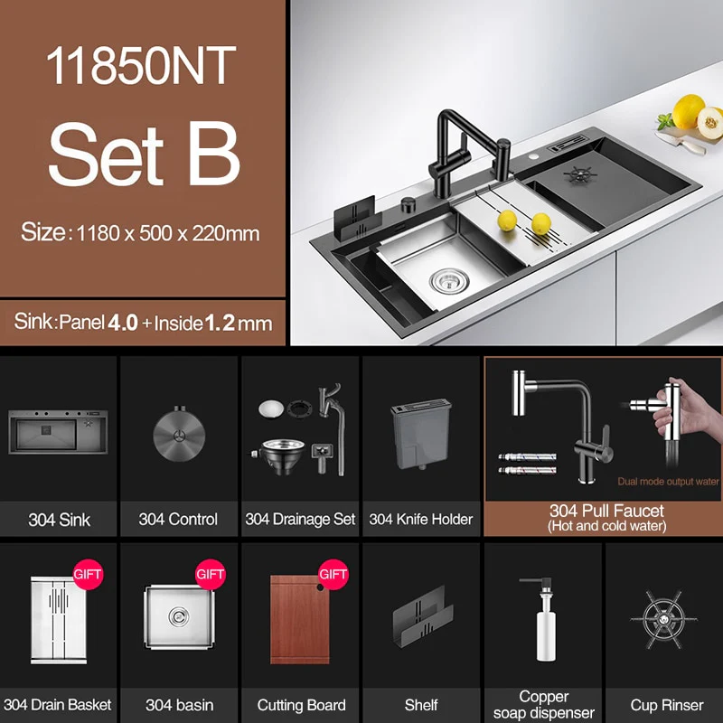 Nano Large Size Kitchen Sink - Image 5