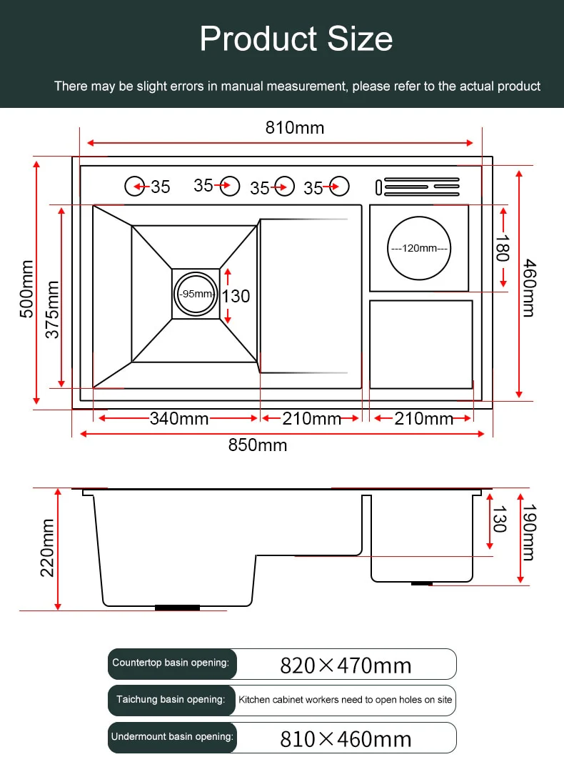 Nano Multi-functional Large Kitchen Wash Basin Sink - Image 10