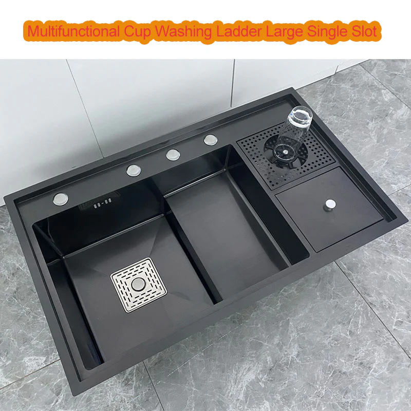 Nano Multi-functional Large Kitchen Wash Basin Sink - Image 15